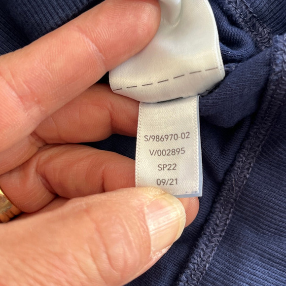 Athleta Sundown Long Sleeve Sweatshirt II Tye Die Eclipse Blue Medium Oversized - Picture 7 of 10